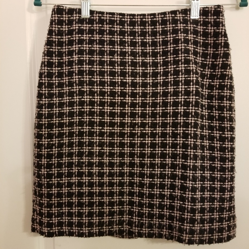 Grace Elements pencil skirt black & beige